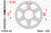 Corona AFAM 14304-42 in acciaio passo 520 SUZUKI DR 250 S 1982  -1987